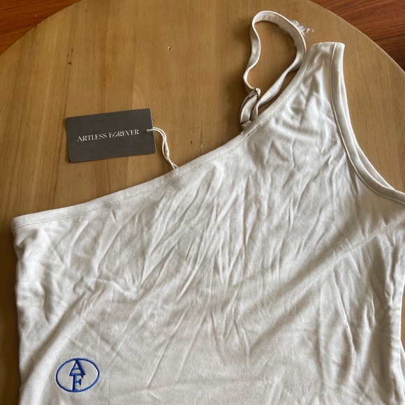 Artless Forever One Shoulder Cropped Top SZ S - Picture 3 of 7